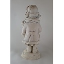 [45812316] Wohnform Figur Junge mit Laterne Massiv Handarbeit H 23,2 cm Bild 3