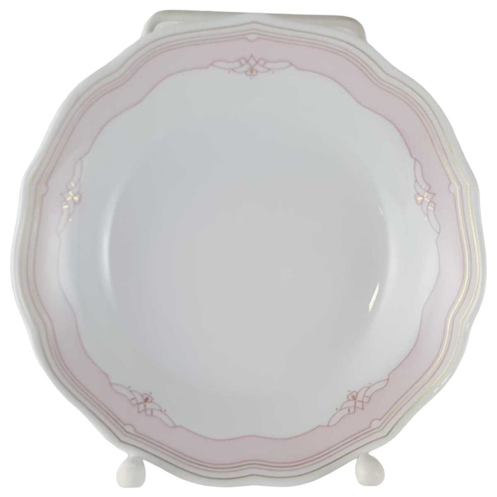 [45812321] Untertasse für Kaffee 13,7 cm Hutschenreuther Maria Theresia Windsor rosé gebraucht - sehr gut Bild 2