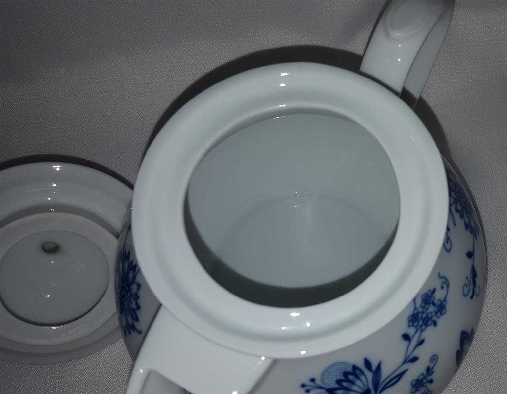 [4581234] Teekanne Unterglasur 1,2 L Tirschenreuth Zwiebelmuster Echt Cobalt gebraucht - sehr gut Bild 5