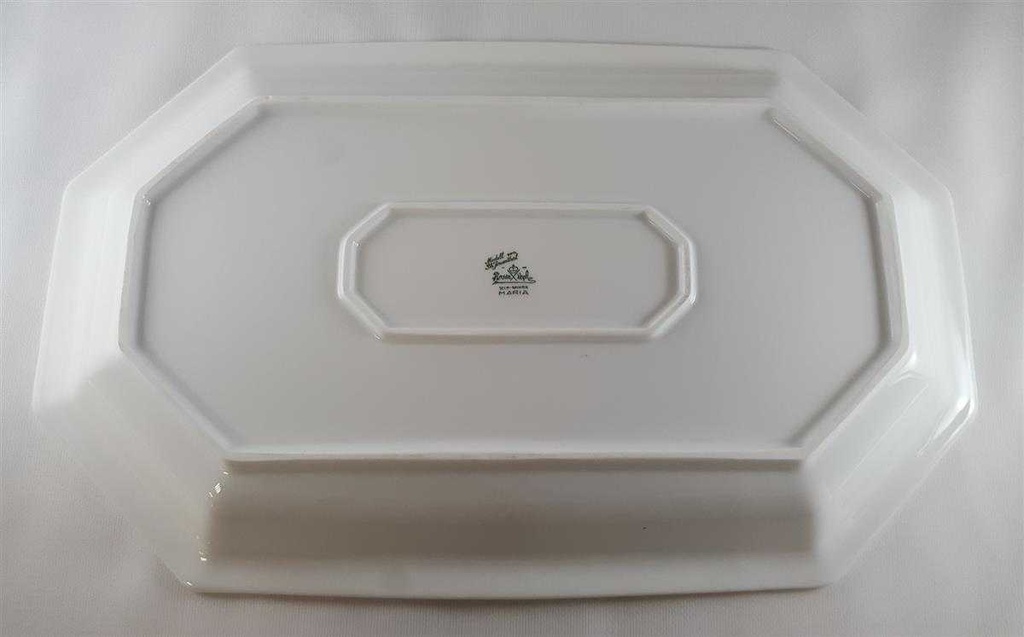 [45812340] Fleischplatte 37,5x23,5 cm Rosenthal Maria Weiß gebraucht - sehr gut Bild 6