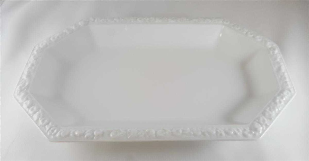 [45812341] Fleischplatte 32,7x20,1 cm Rosenthal Maria Weiß gebraucht - sehr gut Bild 4