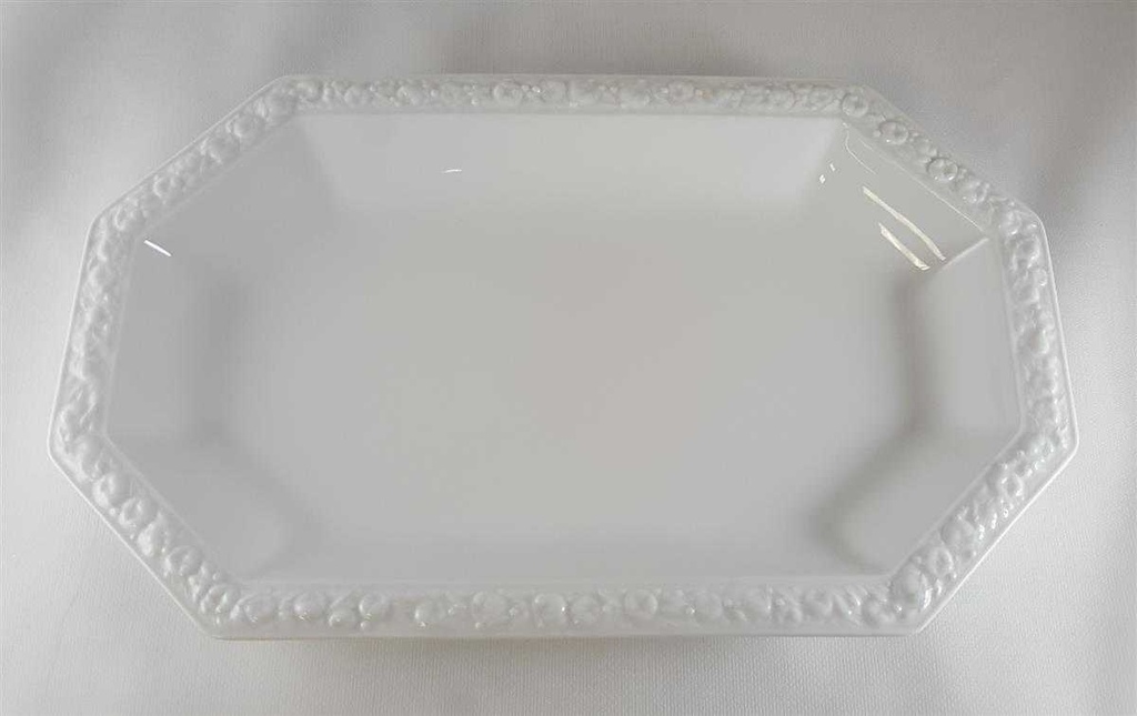 [45812341] Fleischplatte 32,7x20,1 cm Rosenthal Maria Weiß gebraucht - sehr gut Bild 5