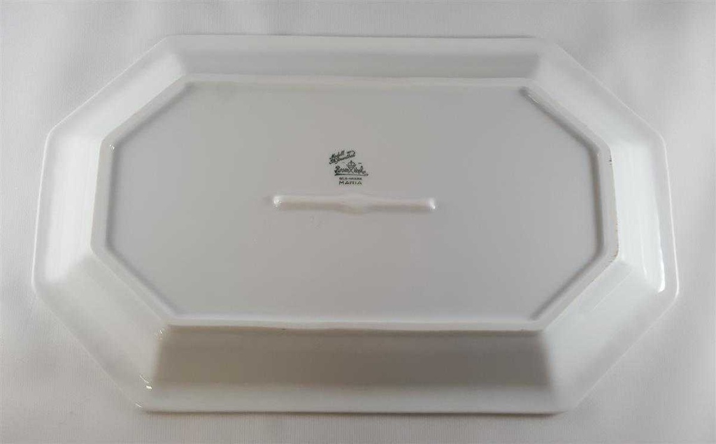 [45812341] Fleischplatte 32,7x20,1 cm Rosenthal Maria Weiß gebraucht - sehr gut Bild 6