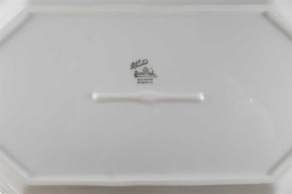 [45812341] Fleischplatte 32,7x20,1 cm Rosenthal Maria Weiß gebraucht - sehr gut Bild 7