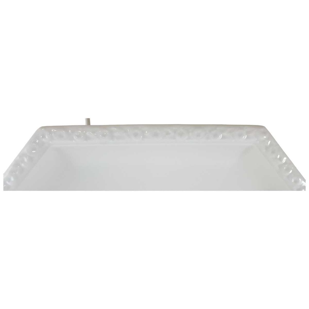 [45812342] Fleischplatte 24,5x15,5 cm Rosenthal Maria Weiß gebraucht - sehr gut Bild 2
