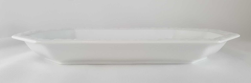 [45812342] Fleischplatte 24,5x15,5 cm Rosenthal Maria Weiß gebraucht - sehr gut Bild 3