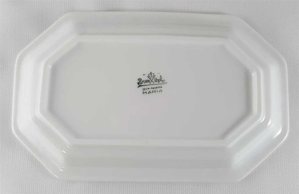 [45812343] Speiseplatte klein 16,5x10,4 cm Rosenthal Maria Weiß gebraucht - sehr gut Bild 6
