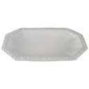 [45812345] Servierplatte Speiseplatte Fleischplatte 25,2x13,2 cm Rosenthal Maria Weiß gebraucht - sehr gut Bild 2