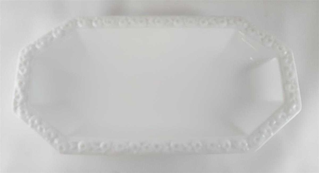 [45812345] Servierplatte Speiseplatte Fleischplatte 25,2x13,2 cm Rosenthal Maria Weiß gebraucht - sehr gut Bild 3