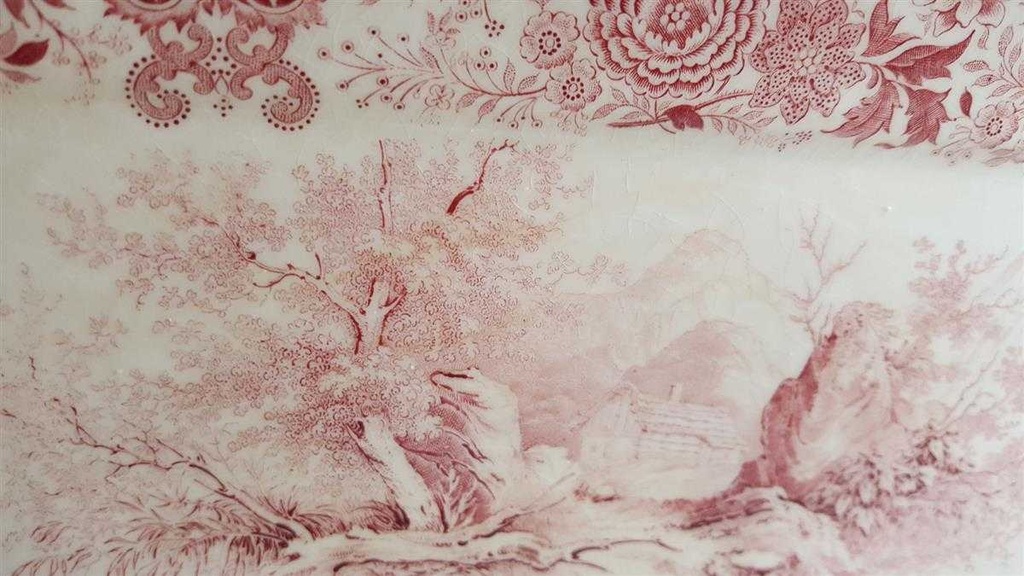 [4581235] Königskuchenplatte Villeroy & Boch Burgenland Rot gebraucht - akzeptabel Bild 4