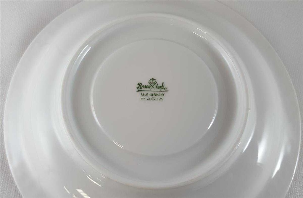 [45812359] Untertasse für Tee 16,3 cm Rosenthal Maria Weiß Classic Rose gebraucht - sehr gut Bild 5