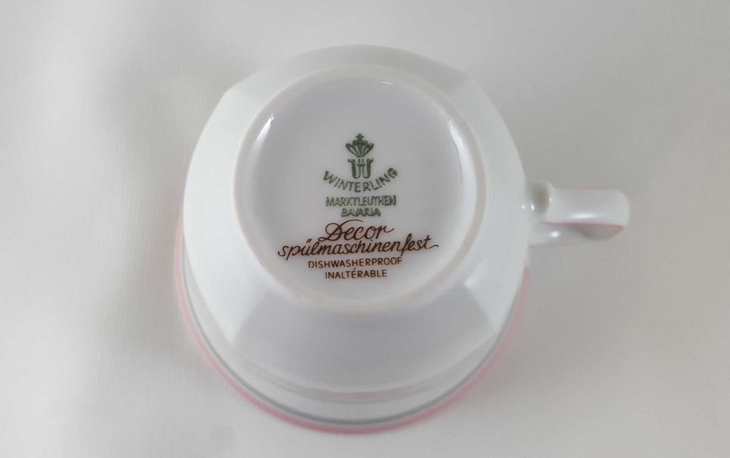 [45812372] Kaffeetasse Tasse Winterling Marktleuthen Bunte Streifen gebraucht - sehr gut Bild 3