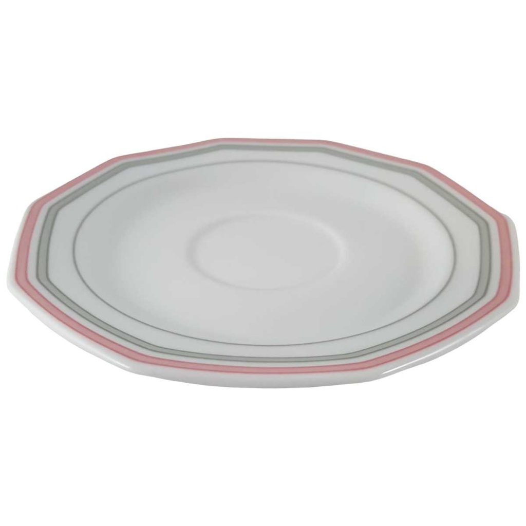 [45812373] Untertasse für Kaffee 14 cm Winterling Marktleuthen Bunte Streifen gebraucht - sehr gut Bild 2