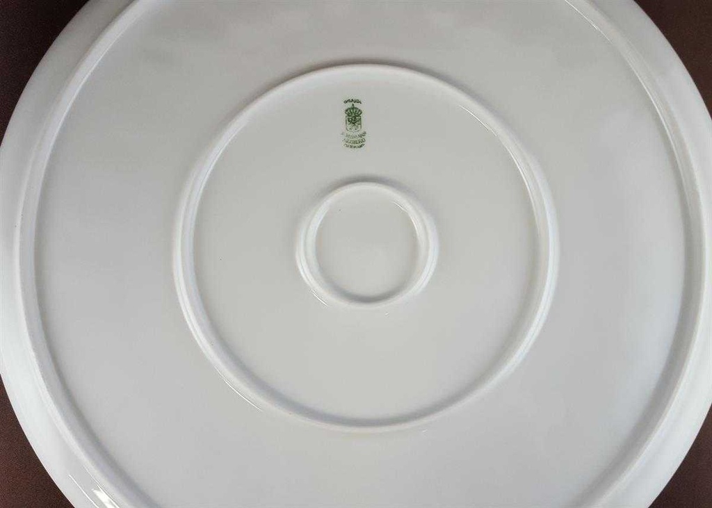 [4581241] Tortenplatte Schumann Arzberg Tropfenreliefdekor Weiß gebraucht - gut Bild 3