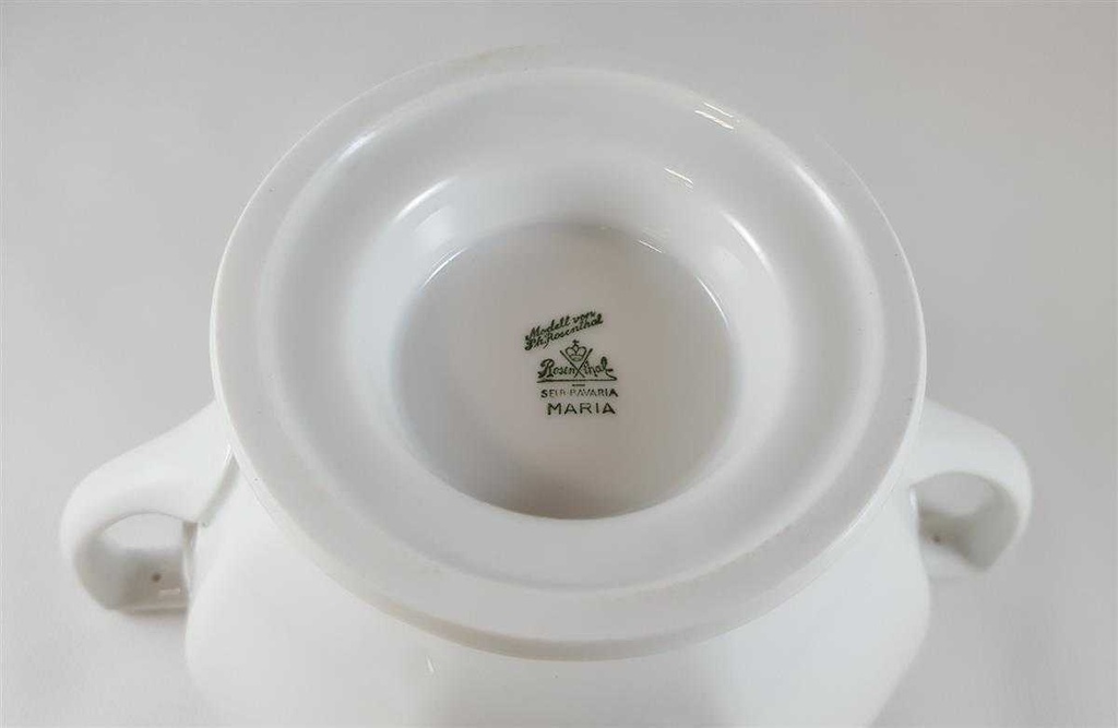 [45812417] Zuckerdose groß Rosenthal Maria Weiß gebraucht - sehr gut Bild 5