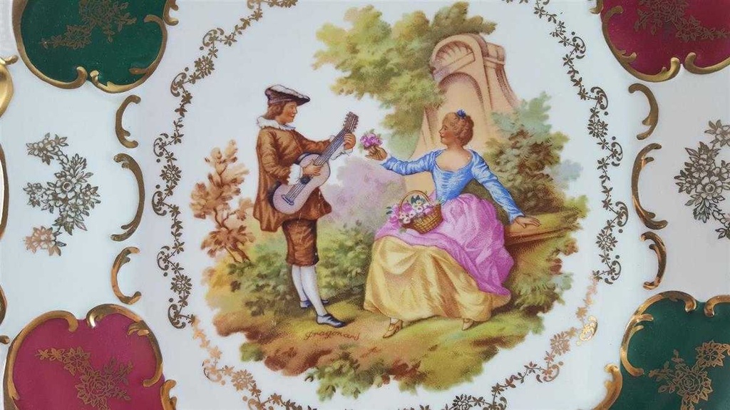 [45812424] Teller 33x29,5 cm Tirschenreuth gebraucht - gut Bild 2