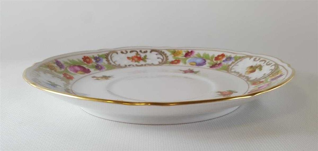 [45812440] Untertasse für Suppe 16,8 cm Schumann Arzberg Form Dresden Dresdner Blume Empress gebraucht - gut Bild 3