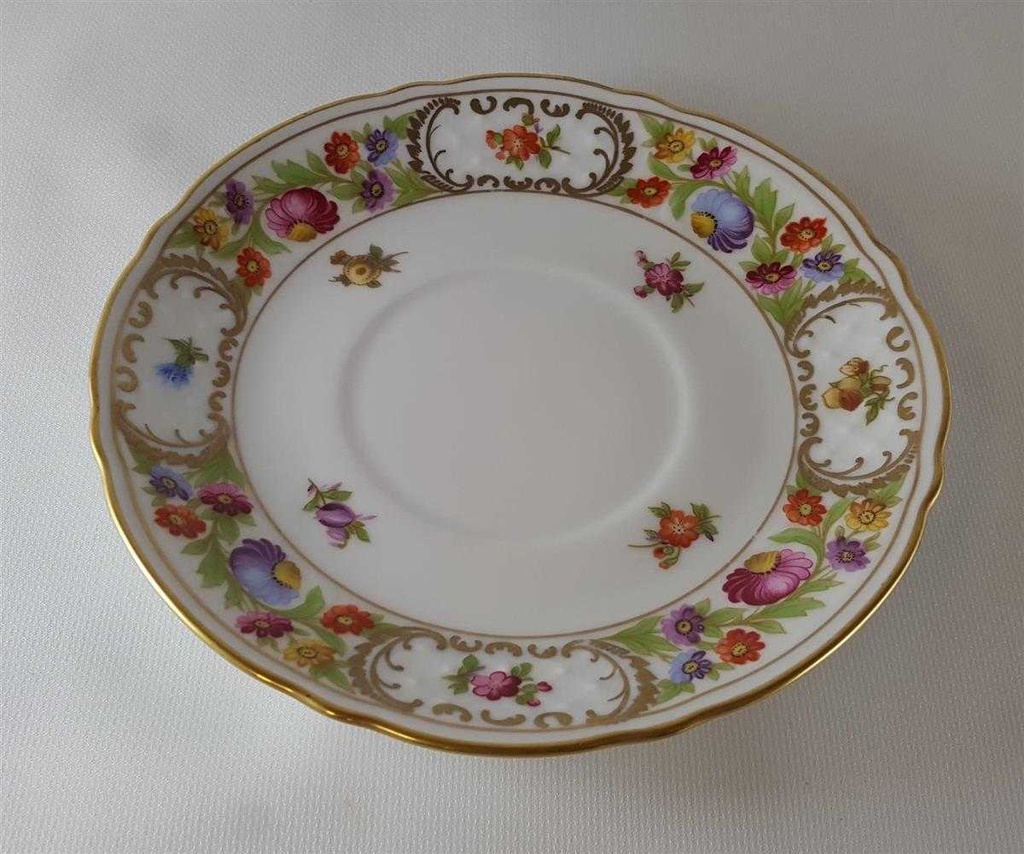 [45812440] Untertasse für Suppe 16,8 cm Schumann Arzberg Form Dresden Dresdner Blume Empress gebraucht - gut Bild 4