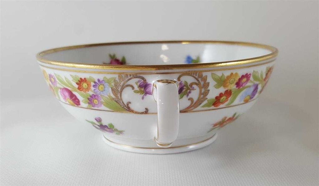 [45812441] Suppentasse Schumann Arzberg Form Dresden Dresdner Blume Empress gebraucht - gut Bild 3