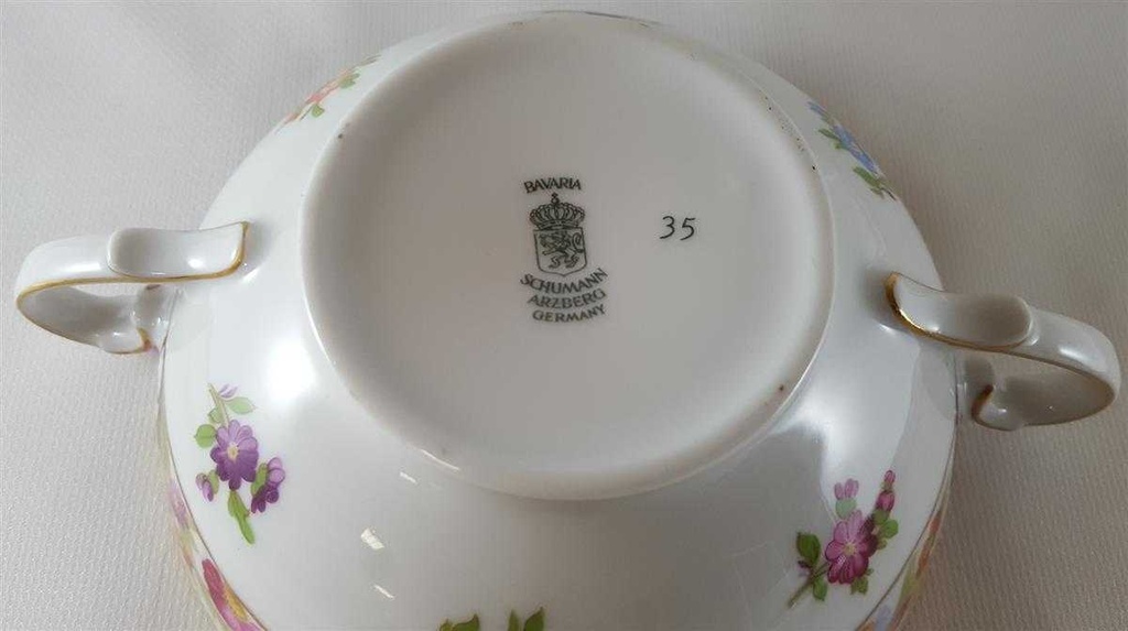 [45812441] Suppentasse Schumann Arzberg Form Dresden Dresdner Blume Empress gebraucht - gut Bild 5