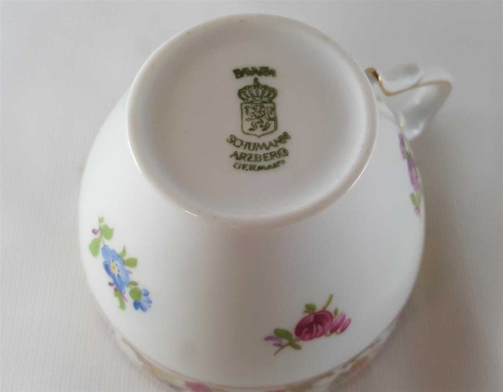 [45812443] Kaffeetasse Tasse Schumann Arzberg Form Dresden Dresdner Blume Empress gebraucht - gut Bild 7