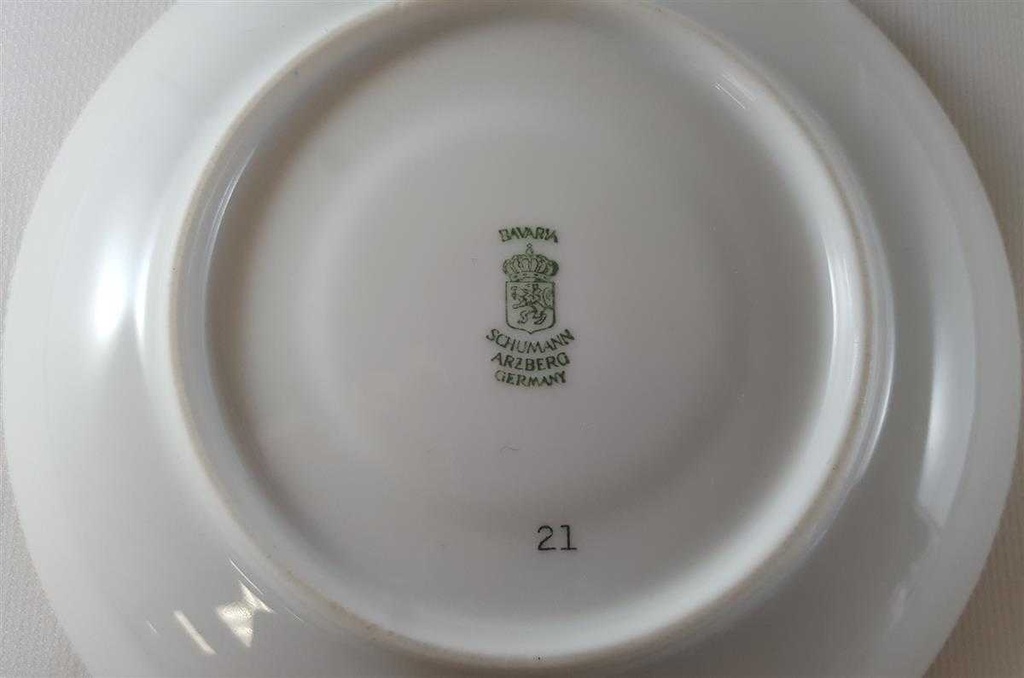 [45812444] Untertasse für Kaffee 14,5 cm Schumann Arzberg Form Dresden Dresdner Blume Empress gebraucht - gut Bild 5