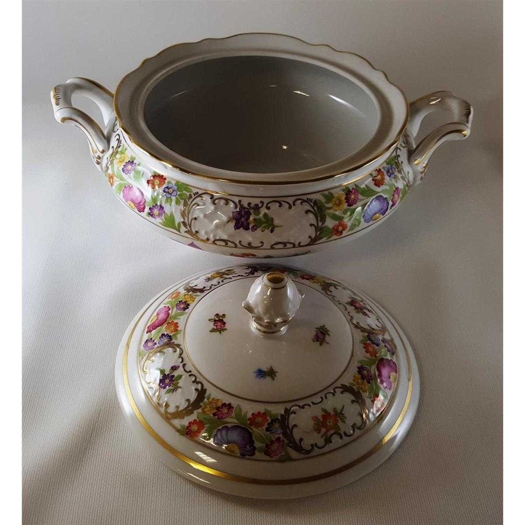 [45812447] Terrine 1,25 L Schumann Arzberg Form Dresden Dresdner Blume Empress gebraucht - sehr gut Bild 3