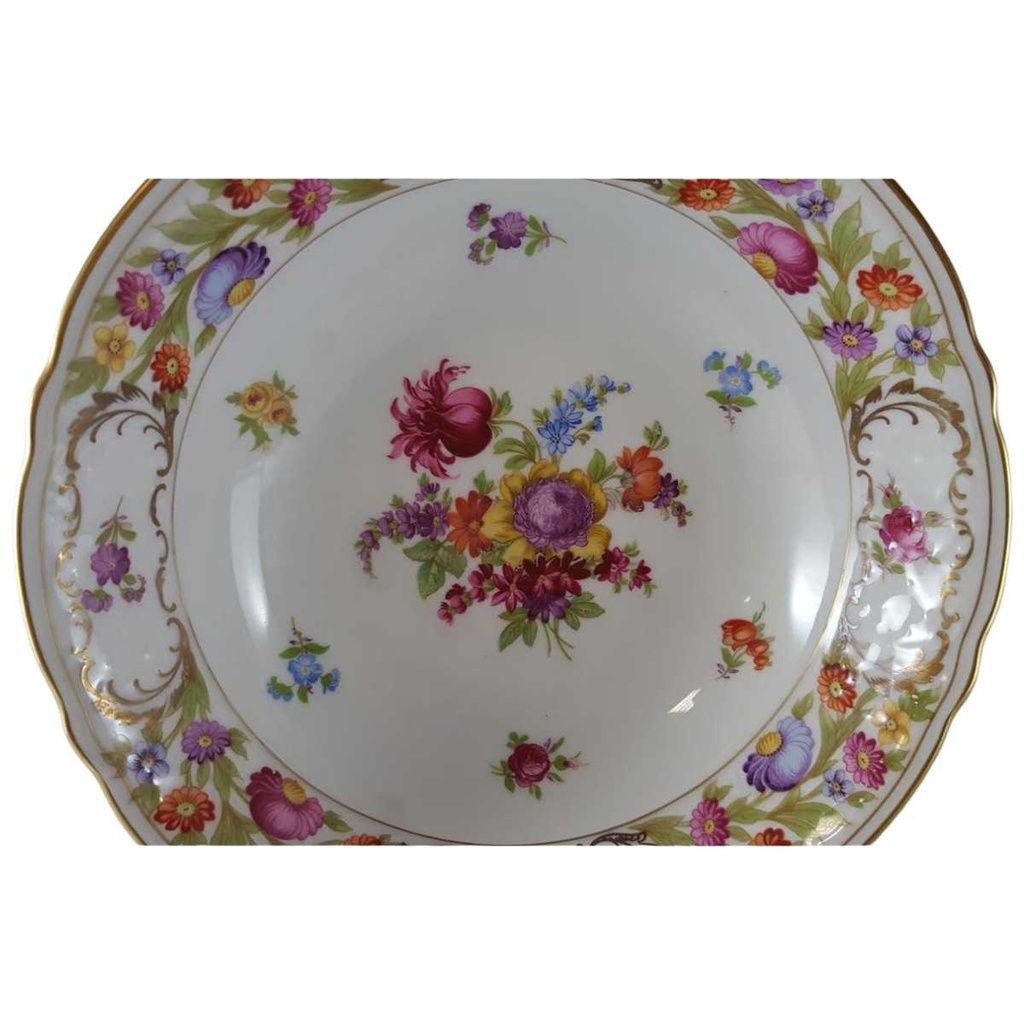[45812448] Schüssel 22,9 cm Schumann Arzberg Form Dresden Dresdner Blume Empress gebraucht - gut Bild 2