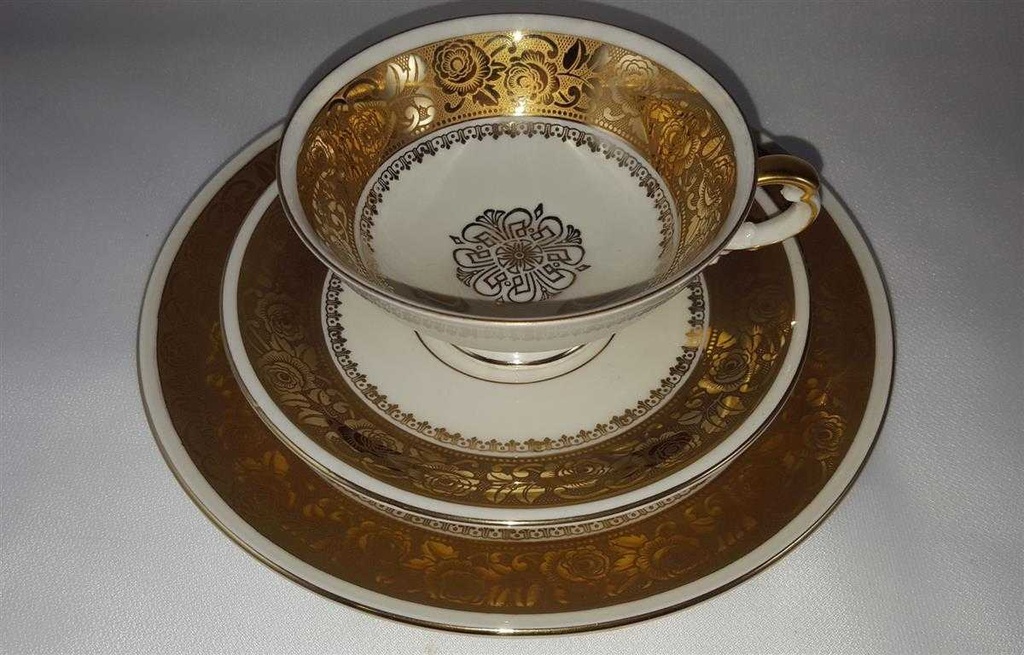 [45812459] Teegedeck Golddekor 3tlg Mitterteich gebraucht - gut Bild 3