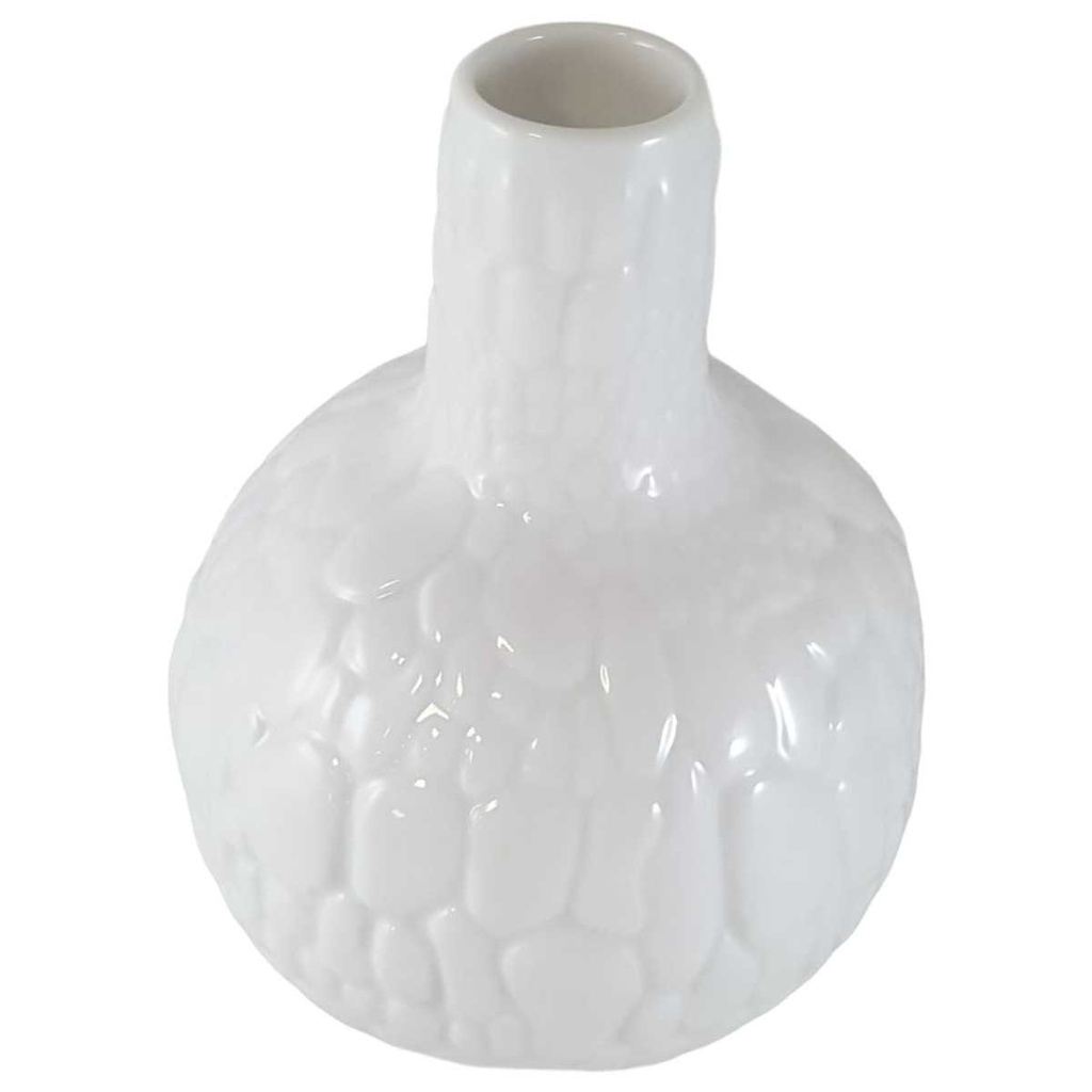 [45812467] Vase Blumenvase 13,9 cm AK Kaiser Porzellan Reptile Skin Weiß gebraucht - gut Bild 2