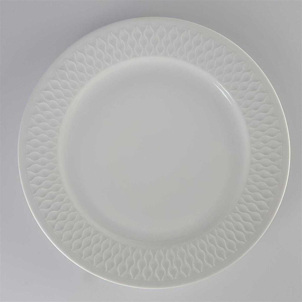 [4581248] Speiseteller Essteller 24,5 cm Schirnding Bavaria Sonstiges Rillenrelief weiß gebraucht - gut Bild 2