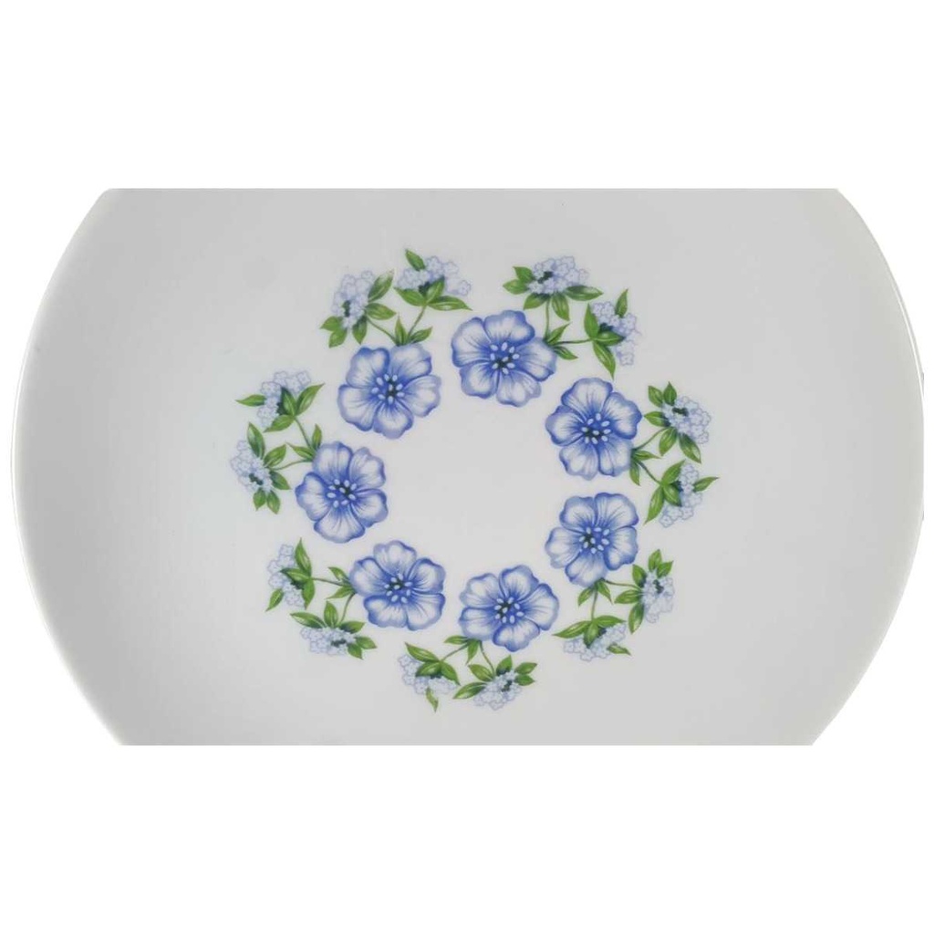 [45812495] Kuchenteller 19,2 cm Winterling Kirchenlamitz Blumendekor blau grün Blumen gebraucht - gut Bild 2