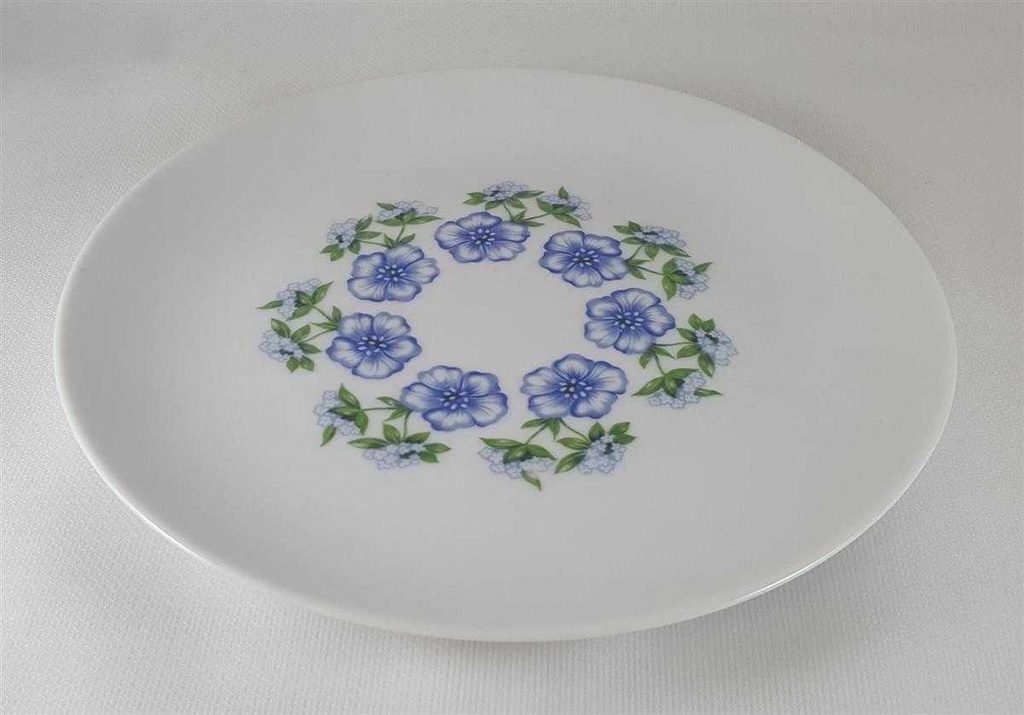 [45812495] Kuchenteller 19,2 cm Winterling Kirchenlamitz Blumendekor blau grün Blumen gebraucht - gut Bild 4