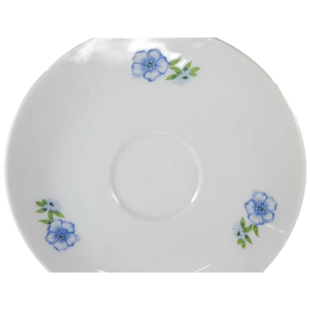 [45812496] Untertasse für Kaffee 14,2 cm Winterling Kirchenlamitz Blumendekor blau grün Blumen gebraucht - gut Bild 2