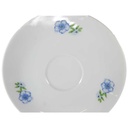 [45812496] Untertasse für Kaffee 14,2 cm Winterling Kirchenlamitz Blumendekor blau grün Blumen gebraucht - gut Bild 2