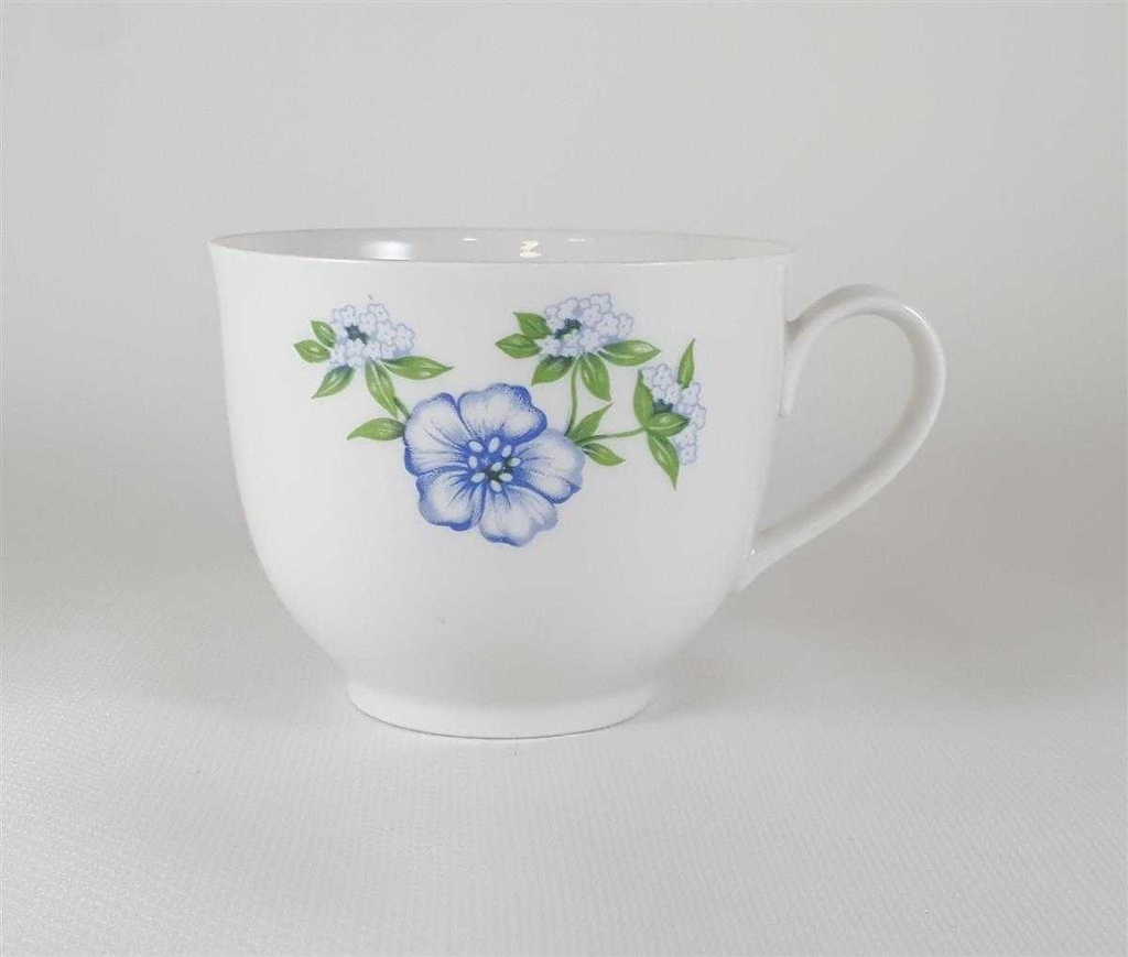 [45812499] Kaffeetasse Tasse Winterling Kirchenlamitz Blumendekor blau grün Blumen gebraucht - sehr gut Bild 3