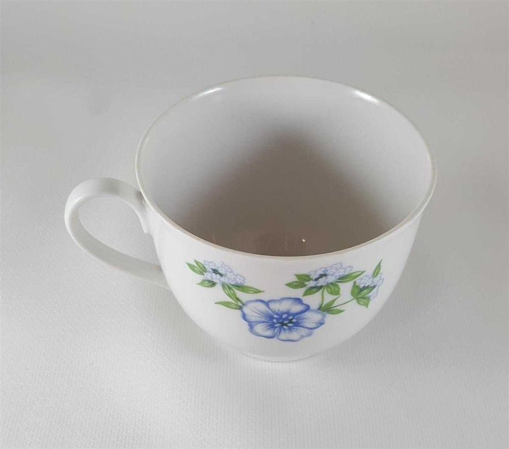 [45812499] Kaffeetasse Tasse Winterling Kirchenlamitz Blumendekor blau grün Blumen gebraucht - sehr gut Bild 5