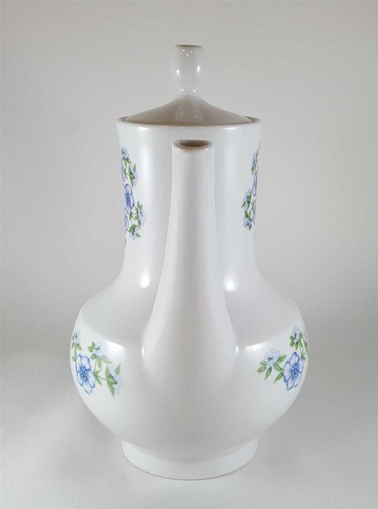 [45812500] Kaffeekanne Kanne 1,35 L Winterling Kirchenlamitz Blumendekor blau grün Blumen gebraucht - sehr gut Bild 4