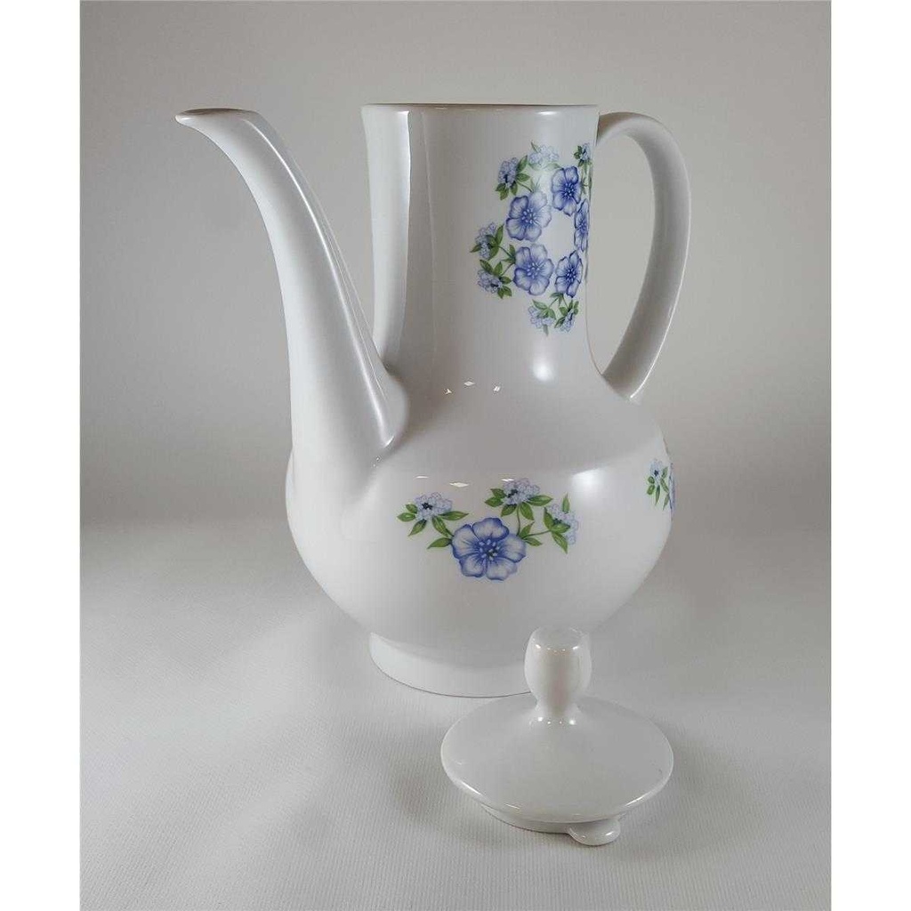 [45812500] Kaffeekanne Kanne 1,35 L Winterling Kirchenlamitz Blumendekor blau grün Blumen gebraucht - sehr gut Bild 5