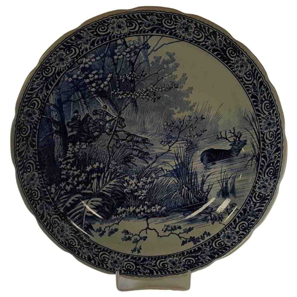 [45812513] Wandteller Royal Sphinx Maastricht Delfts Hirschjagd gebraucht - sehr gut Bild 2