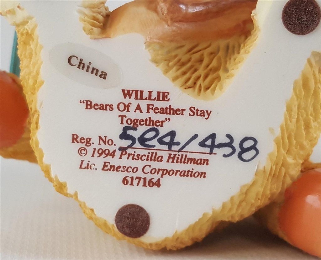 [45812684] Figuren Cherished Teddies Willie Bears Of A Feather Stay Together 1994 gebraucht - sehr gut Bild 6