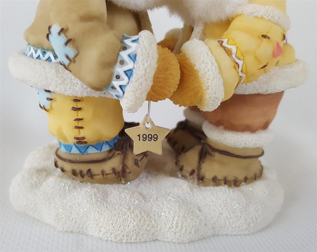 [45812687] Figur Cherished Teddies Norbit and Nyla A Friend Is Someone Who Reaches For Your Hand Touches Heart 1999 gebraucht - sehr gut Bild 2
