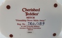 [45812688] Figur Cherished Teddies Mitch Friendship Never Melts Away 1997 gebraucht - sehr gut Bild 7