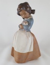 [45812693] Lladro Porzellanfigur Mädchen mit Hase H 20,5 cm Bild 6