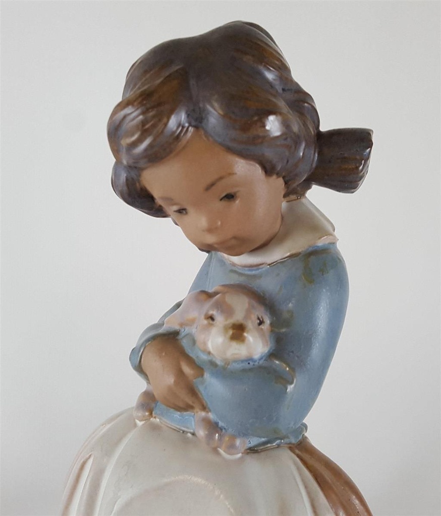 [45812693] Lladro Porzellanfigur Mädchen mit Hase H 20,5 cm Bild 7