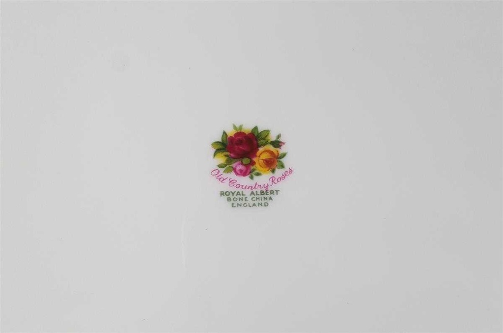[45812695] Tortenplatte mit Griffen auf Füßchen Royal Albert Old Country Roses gebraucht - sehr gut Bild 4