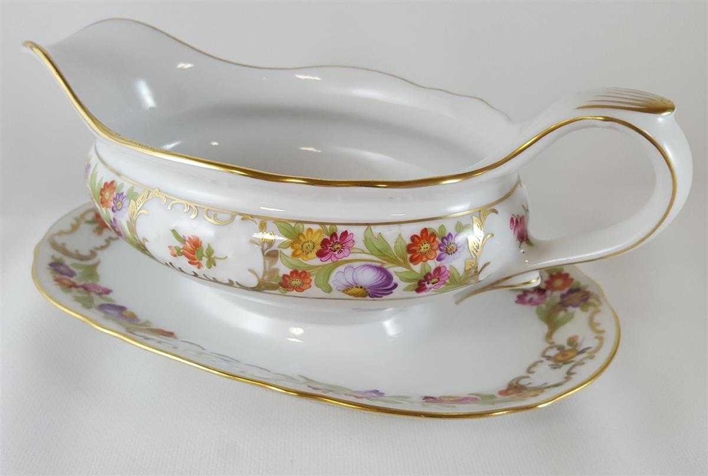 [45812697] Sauciere 1tlg Schumann Arzberg Form Dresden Dresdner Blume Empress gebraucht - gut Bild 3