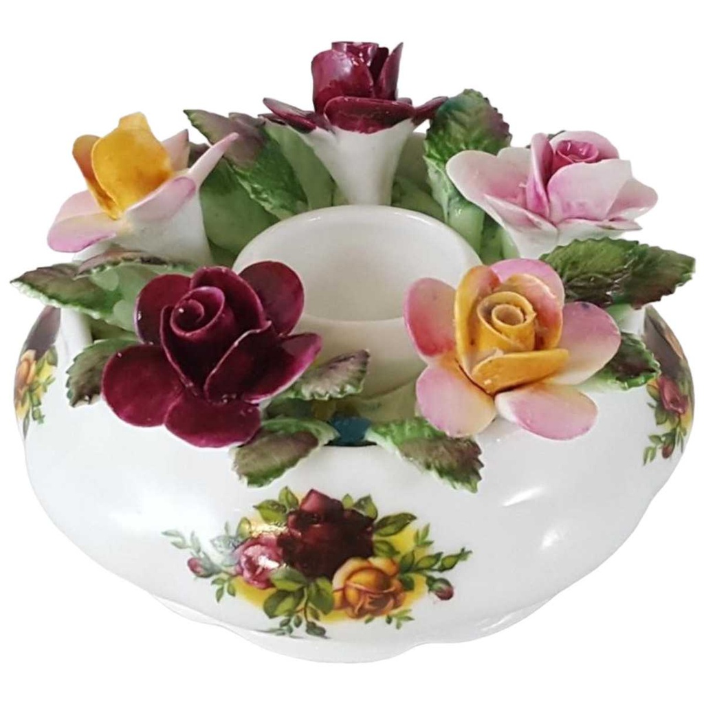 [45812708] Kerzenhalter Royal Albert Old Country Roses gebraucht - gut Bild 2