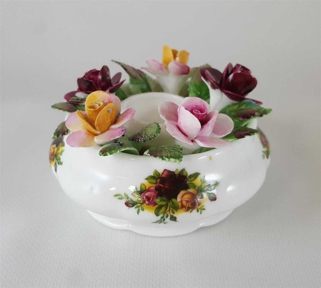 [45812708] Kerzenhalter Royal Albert Old Country Roses gebraucht - gut Bild 4