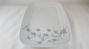 [45812722] Servierplatte Speiseplatte Fleischplatte Steakplatte 32x21,5 cm Mitterteich Form 2040 Sissi Blau Rosa Blumendekor Blumen gebraucht - gut Bild 4